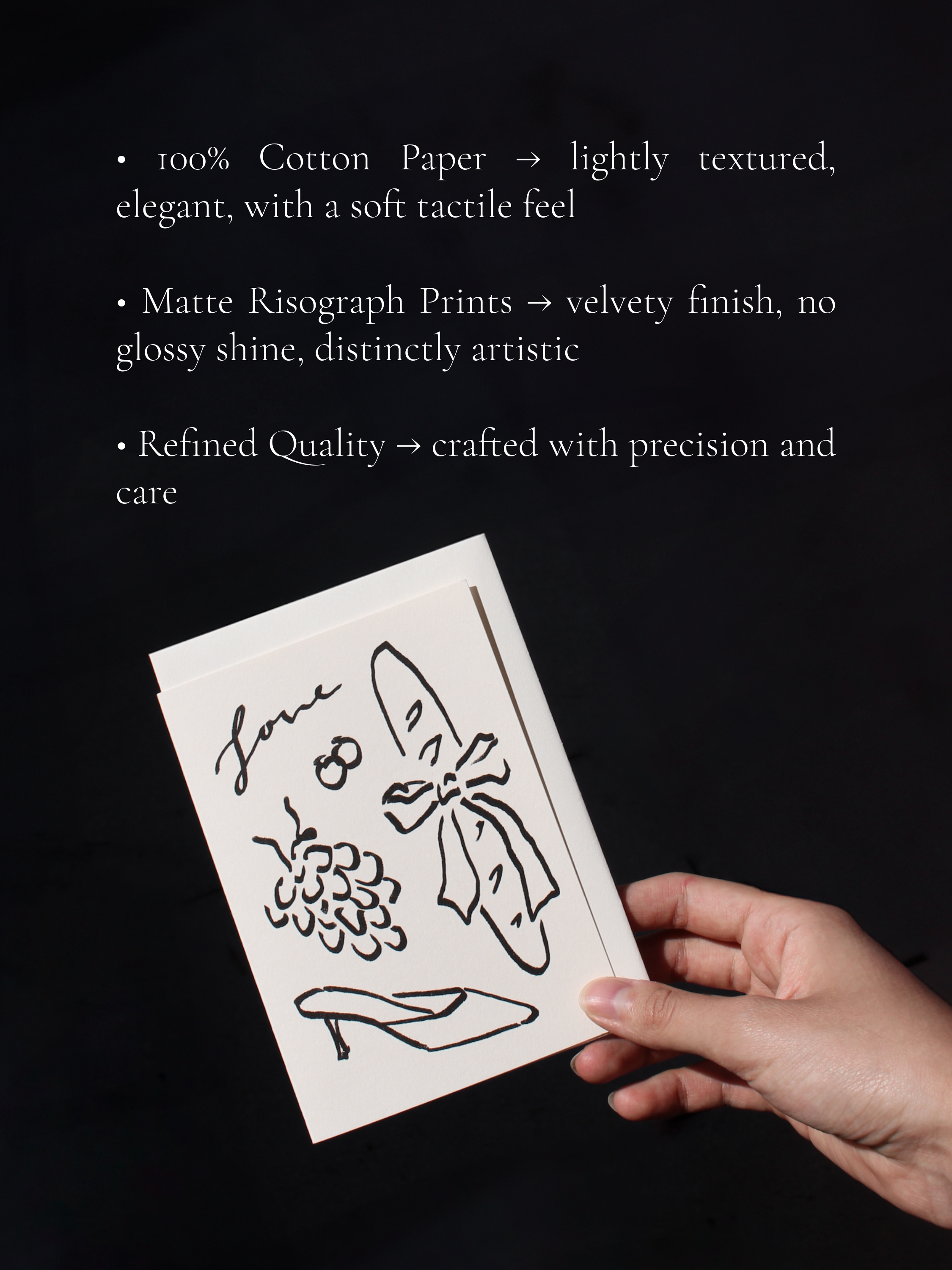 'Merci' Flower Vase Greeting Card by L'Atelier Samedi