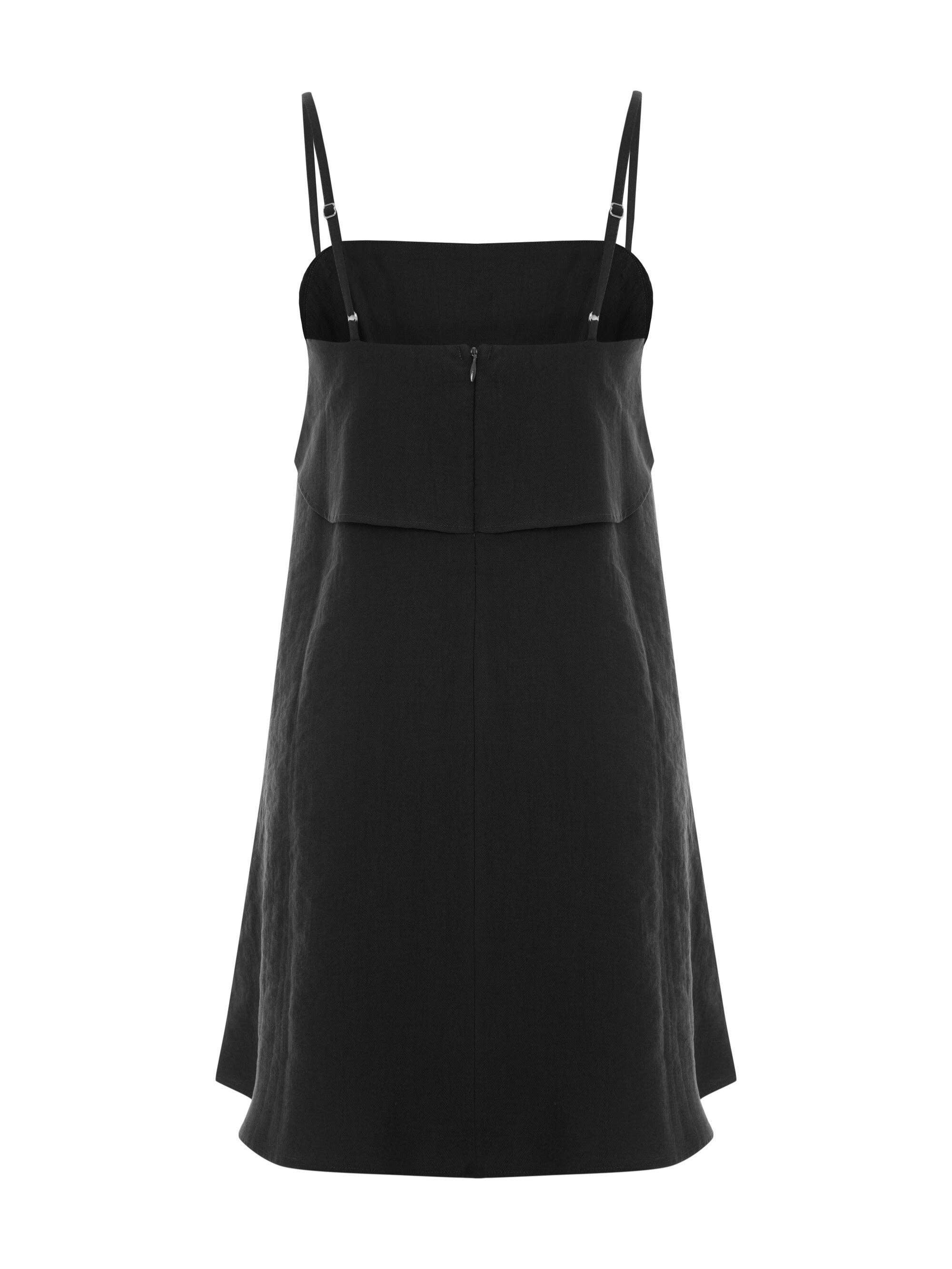 The Handloom Black Indy Mini Dress