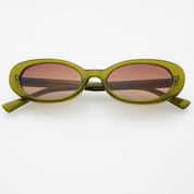 FREYRS Eyewear Mimi Oval Sunglasses - Olive