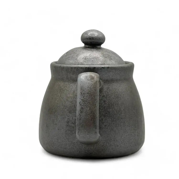 Inoue Tea - Kuro Nunome Matte Black Mino-yaki Kyusu - Japanese Teapot