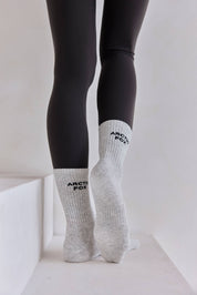 Grey Bamboo Sporty Socks