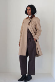 Khaki Corduroy Collar Raiden Coat