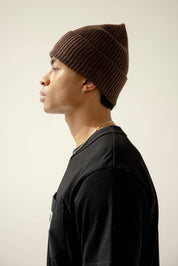 Dark Earth Merino Wool Beanie