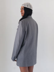 Vintage Grey Pinstripe Ralph Lauren Blazer