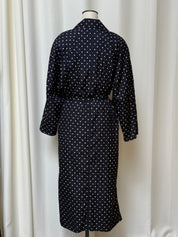 Vintage Saks Fifth Ave Polka Dot Lightweight Trench