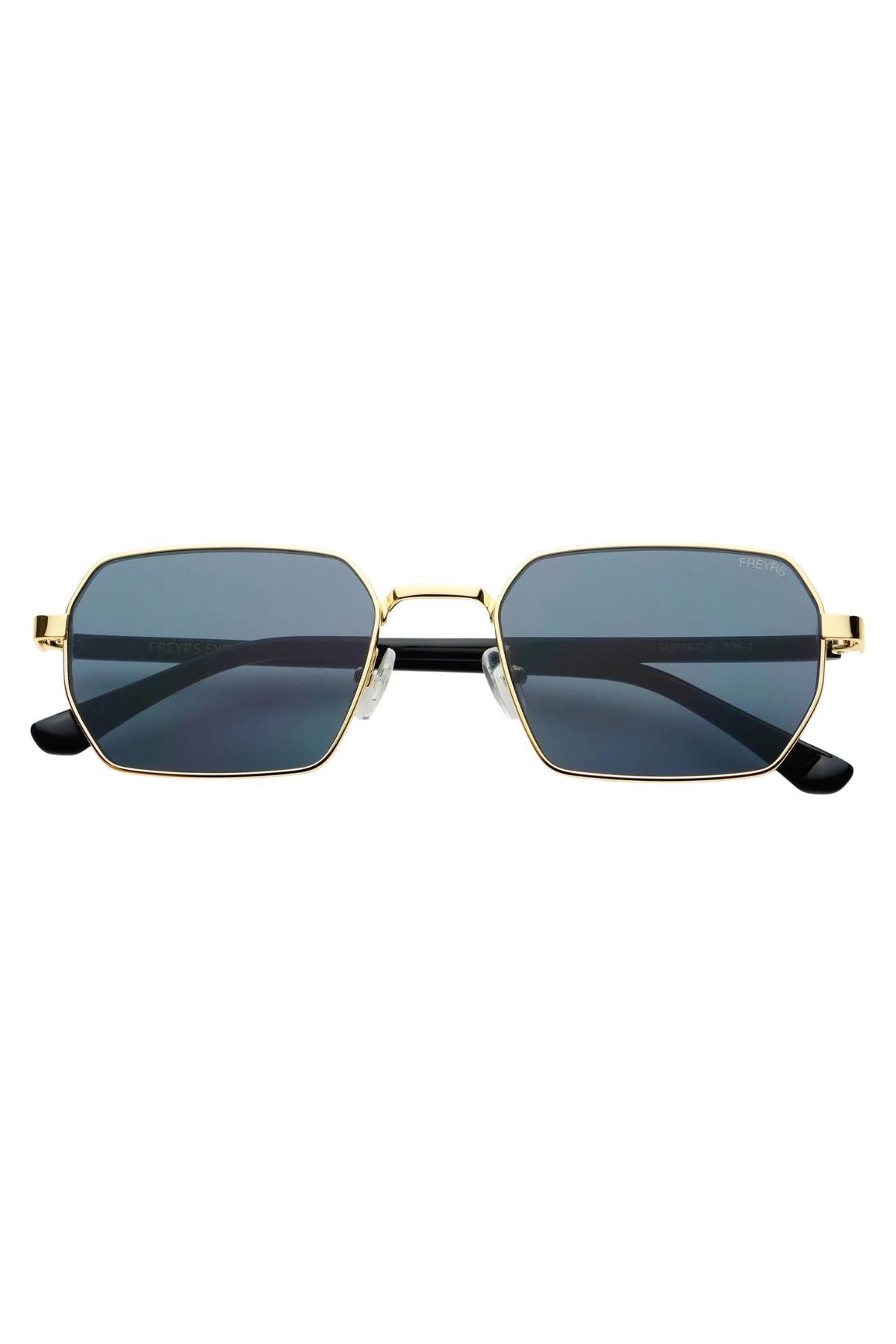 Superior Wire Frame Sunglasses - Gold/Gray