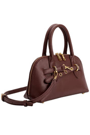 Rue Burgundy Vegan Top Handle Bag
