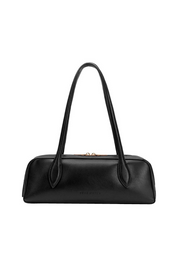 Serafina Black Vegan Leather Shoulder Bag