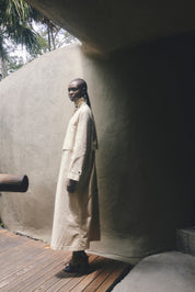 Marle Angelo Trench Coat in Putty