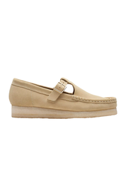 Clarks Wallabee T Bar in Maple Suede