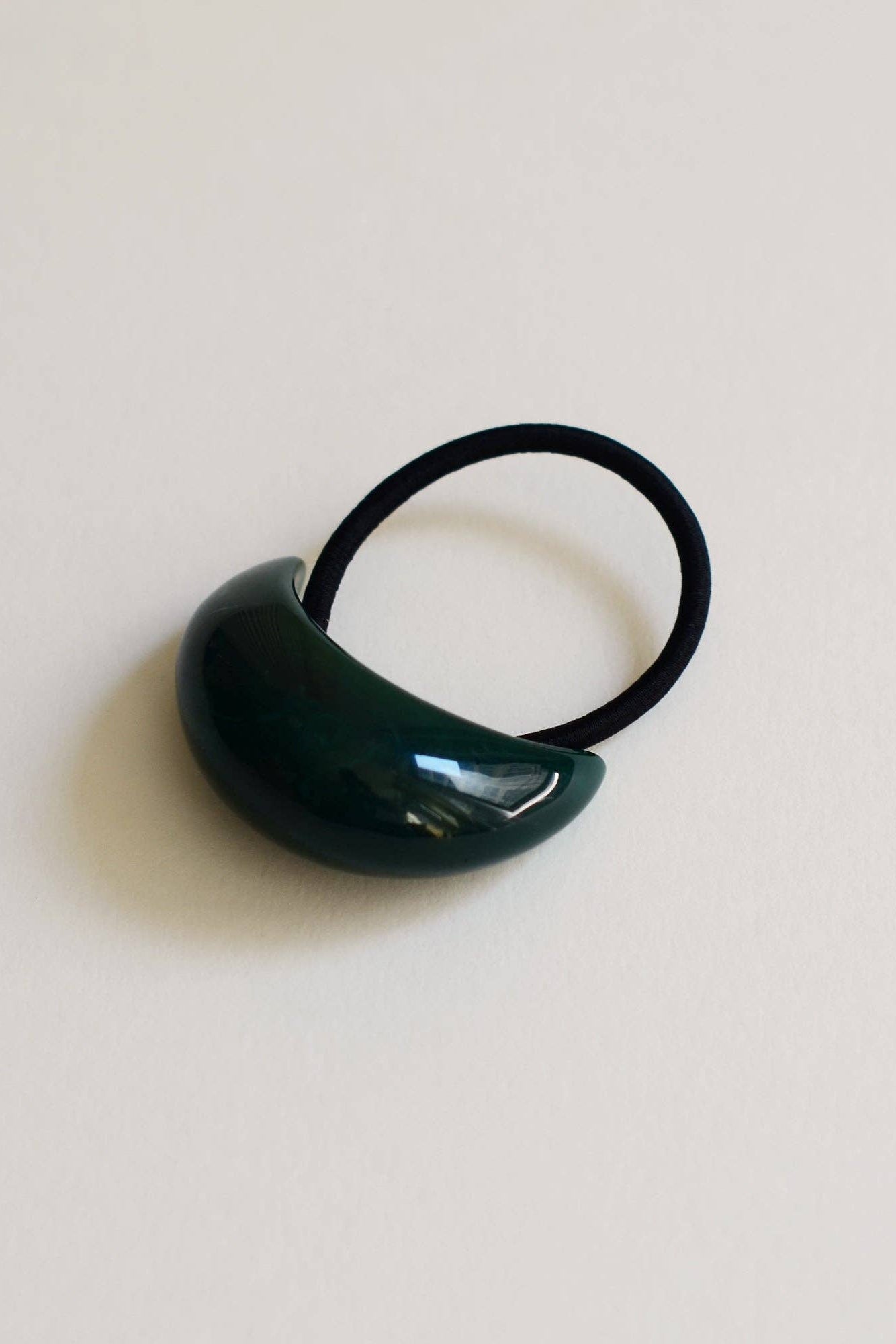 Forest Green Resin Hair Tie