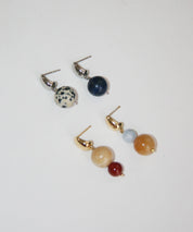 By Orly Stevie Mismatch Gemstone Dangle Earrings