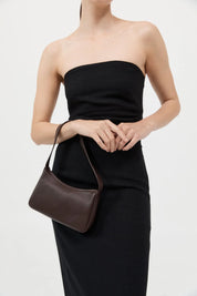 St. Agni Chocolate 90s Petite Shoulder Bag