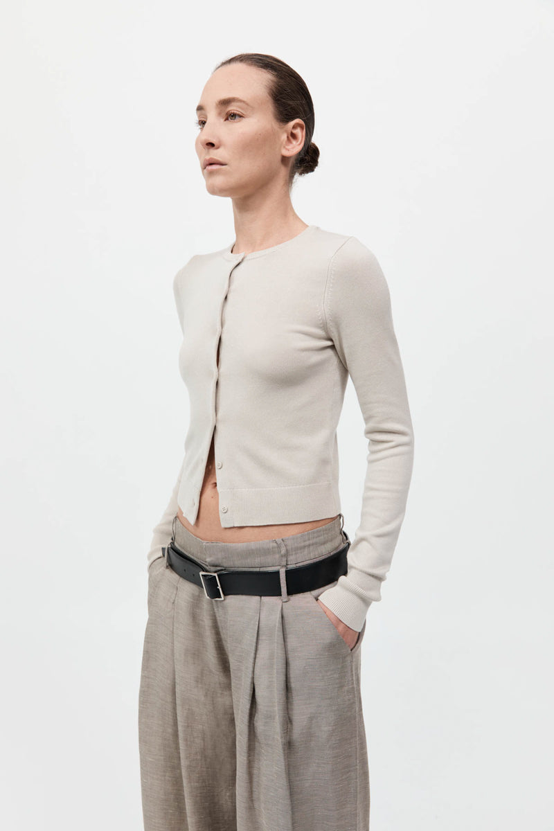 St. Agni Creme Classic Cardigan