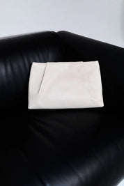 St. Agni Cream Soft Tuck Clutch