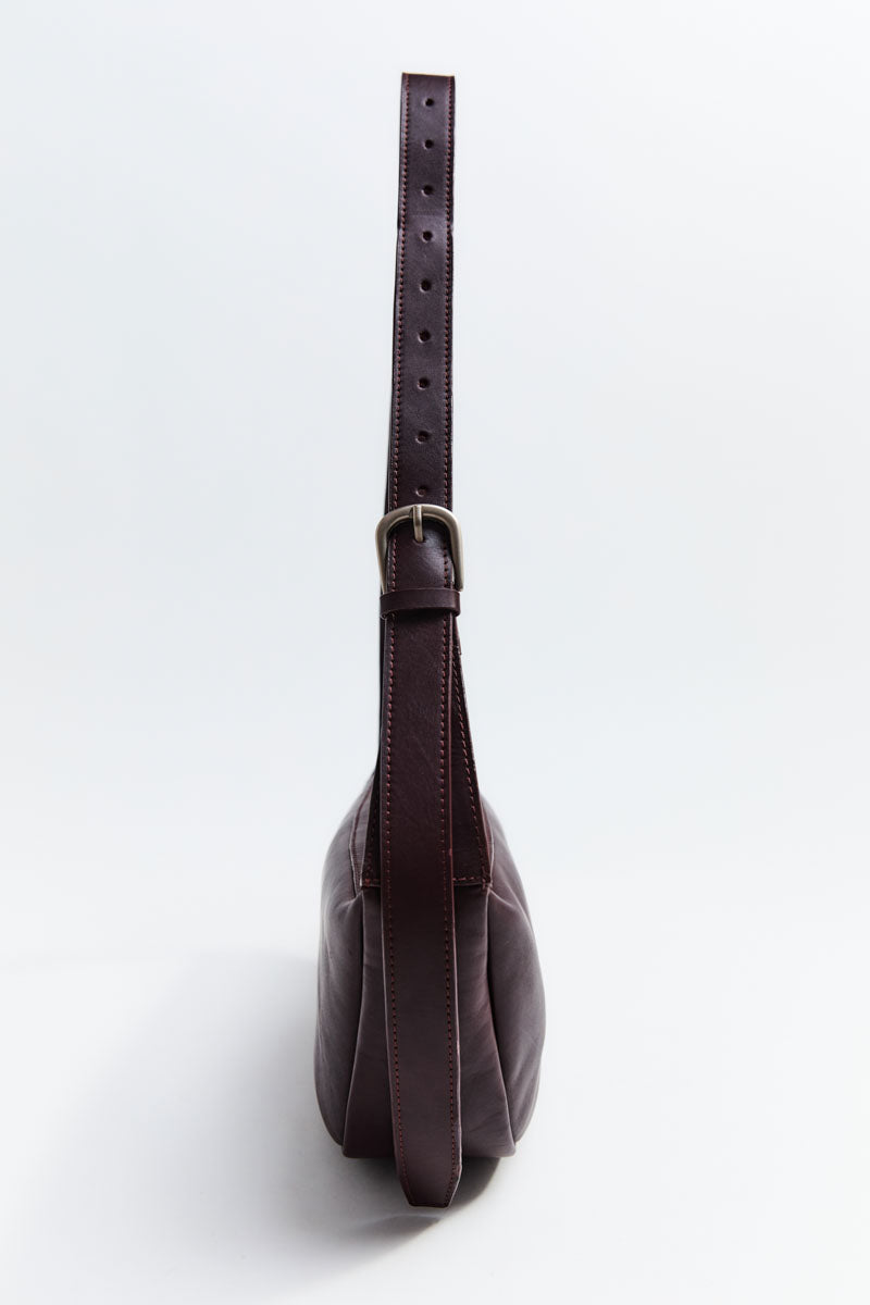 St. Agni Bordeaux Adjustable Crescent Bag