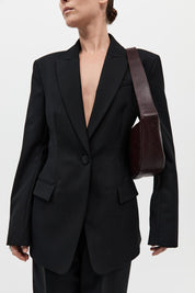 St. Agni Bordeaux Adjustable Crescent Bag