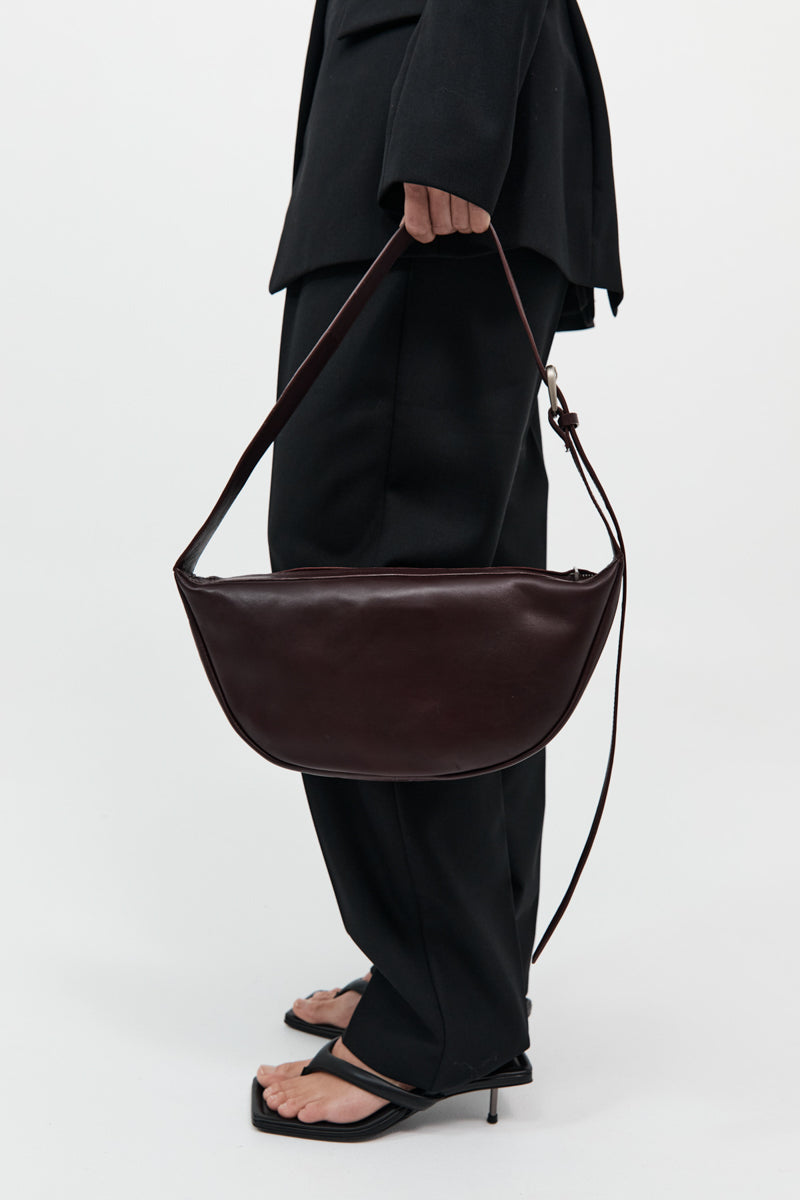 St. Agni Bordeaux Adjustable Crescent Bag
