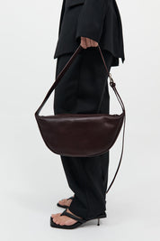 St. Agni Bordeaux Adjustable Crescent Bag
