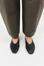 St. Agni Black Soft Glove Ballet Flat