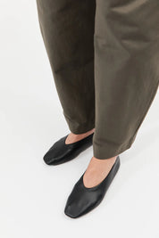 St. Agni Black Soft Glove Ballet Flat