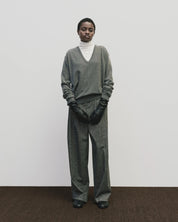 Mijeong Park Gray Wool Wide Leg Pants