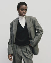 Mijeong Park Gray Wool Oversized  Blazer