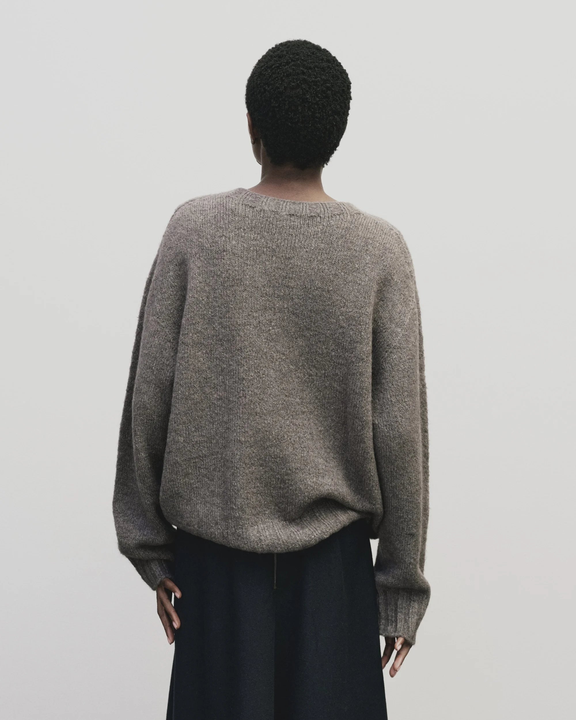 Mijeong Park Gray Alpaca Sweater