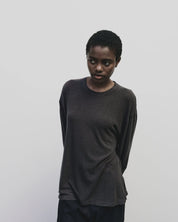 Mijeong Park Charcoal Wool Jersey Shirt