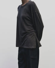 Mijeong Park Charcoal Wool Jersey Shirt