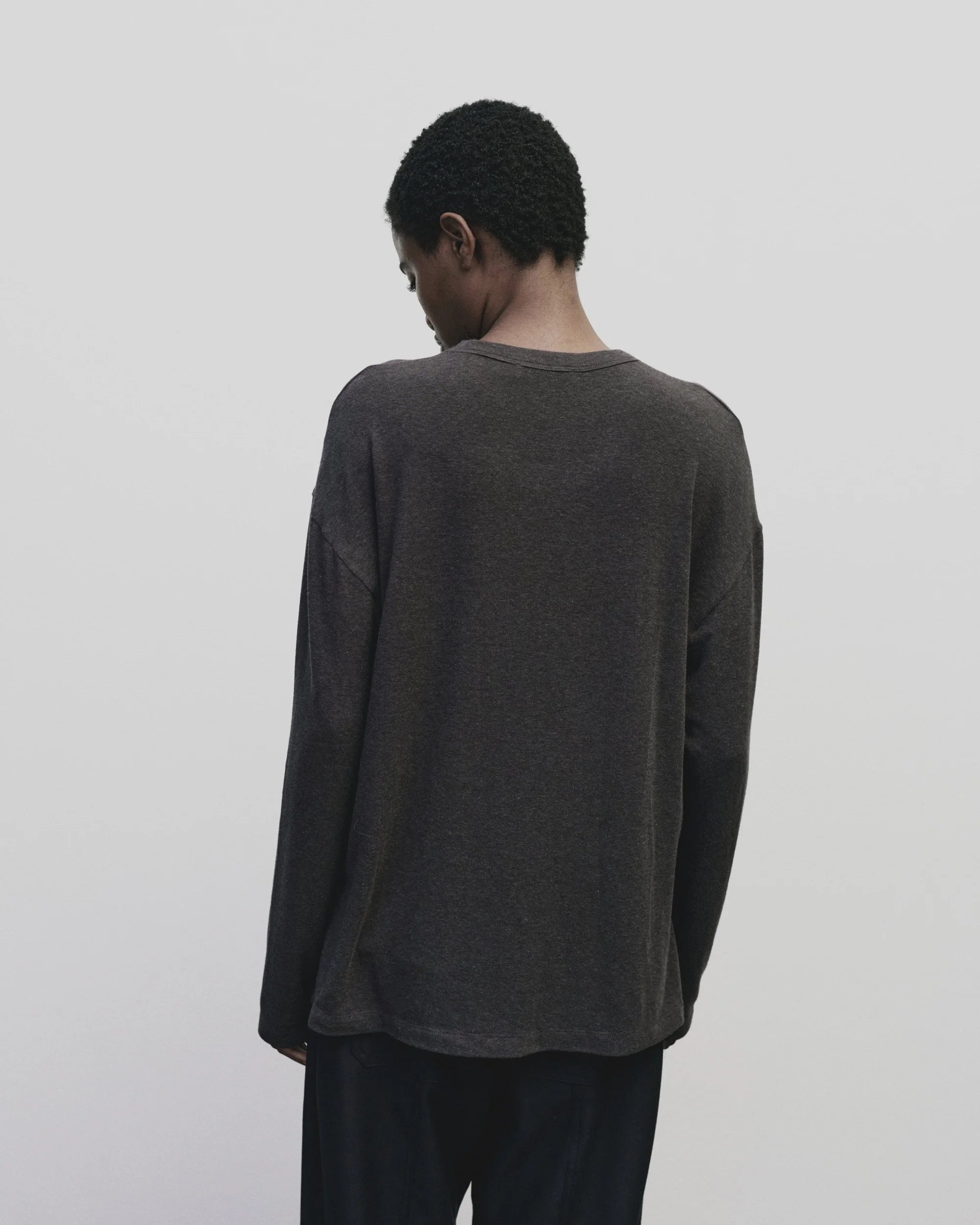 Mijeong Park Charcoal Wool Jersey Shirt