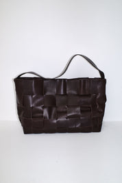 St. Agni Chocolate Woven Large Tote