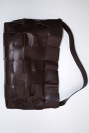 St. Agni Chocolate Woven Large Tote