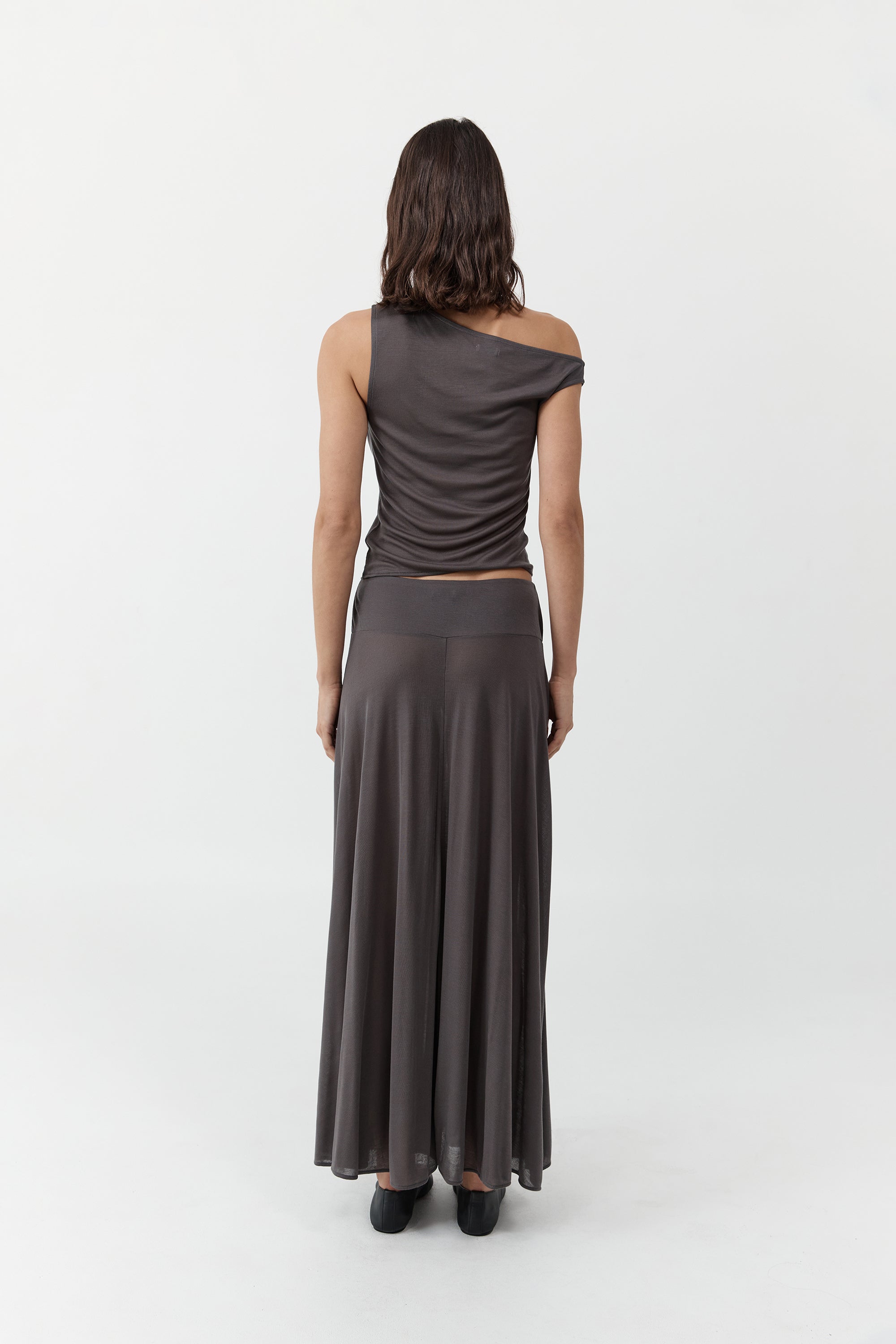 St. Agni Soot Fluid Jersey Skirt