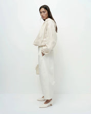 Mijeong Park Cream Cropped Balloon Pants