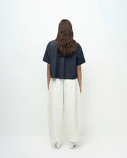 Mijeong Park Cream Cropped Balloon Pants