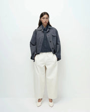 Mijeong Park Cream Cropped Balloon Pants
