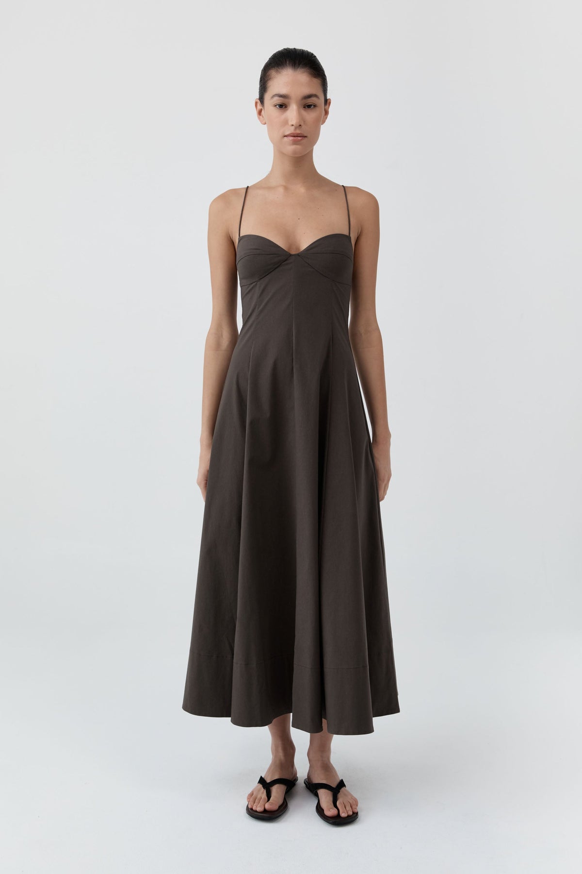 St. Agni Cami Dress in Wood
