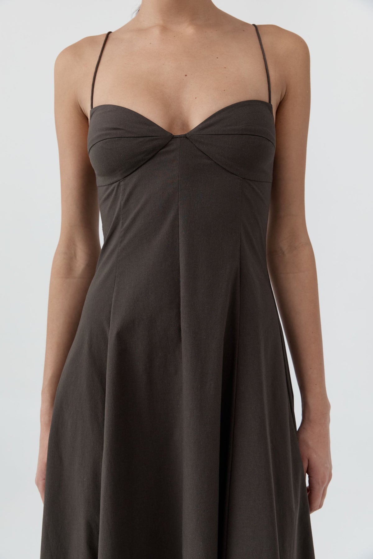 St. Agni Cami Dress in Wood