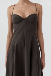 St. Agni Cami Dress in Wood