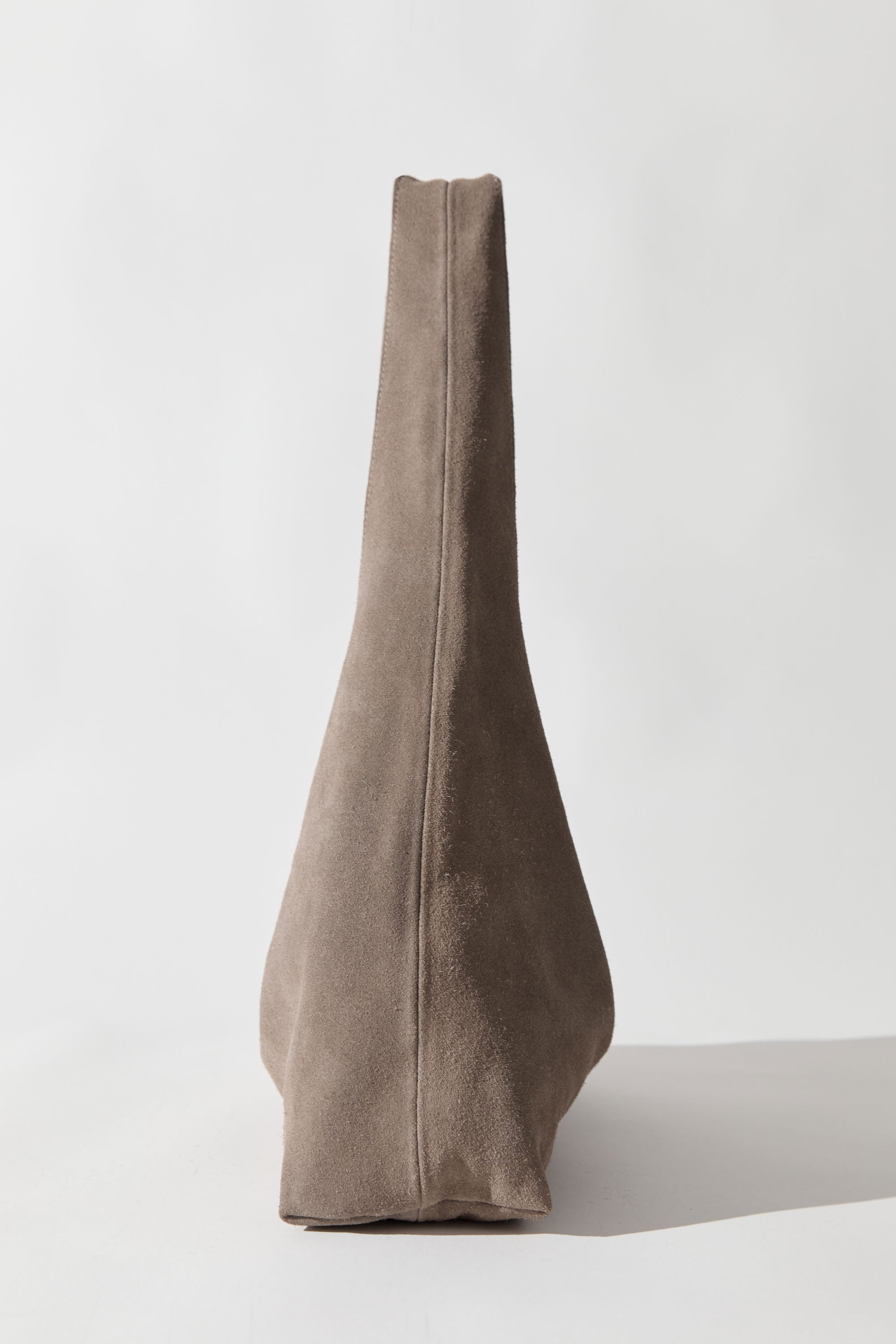 St. Agni Suede Soft Bag in Pebble Grey