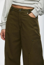 Oval Square Dark Olive Pete Utility Pants