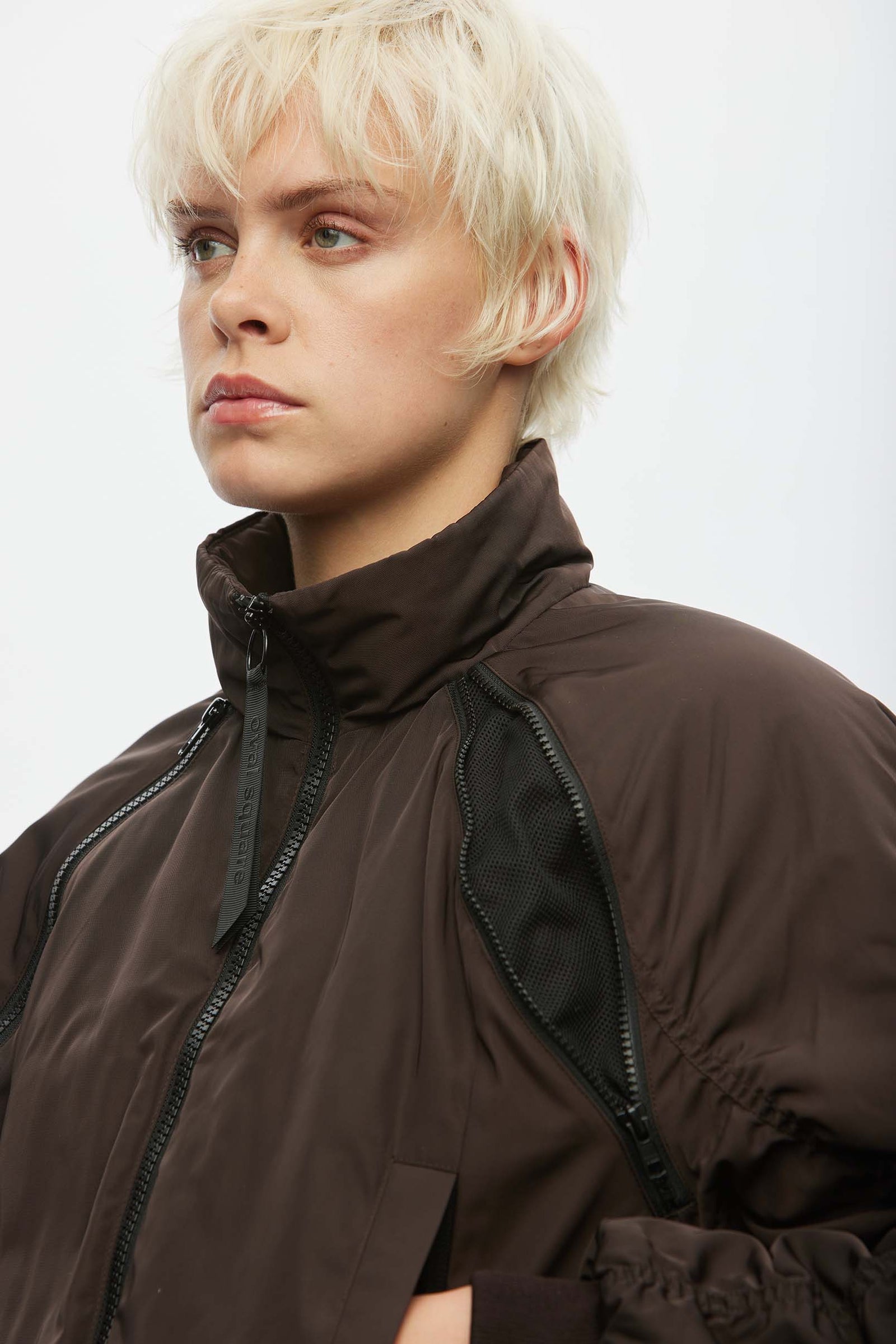 Oval Square Chocolate Alive Bomber Jacket