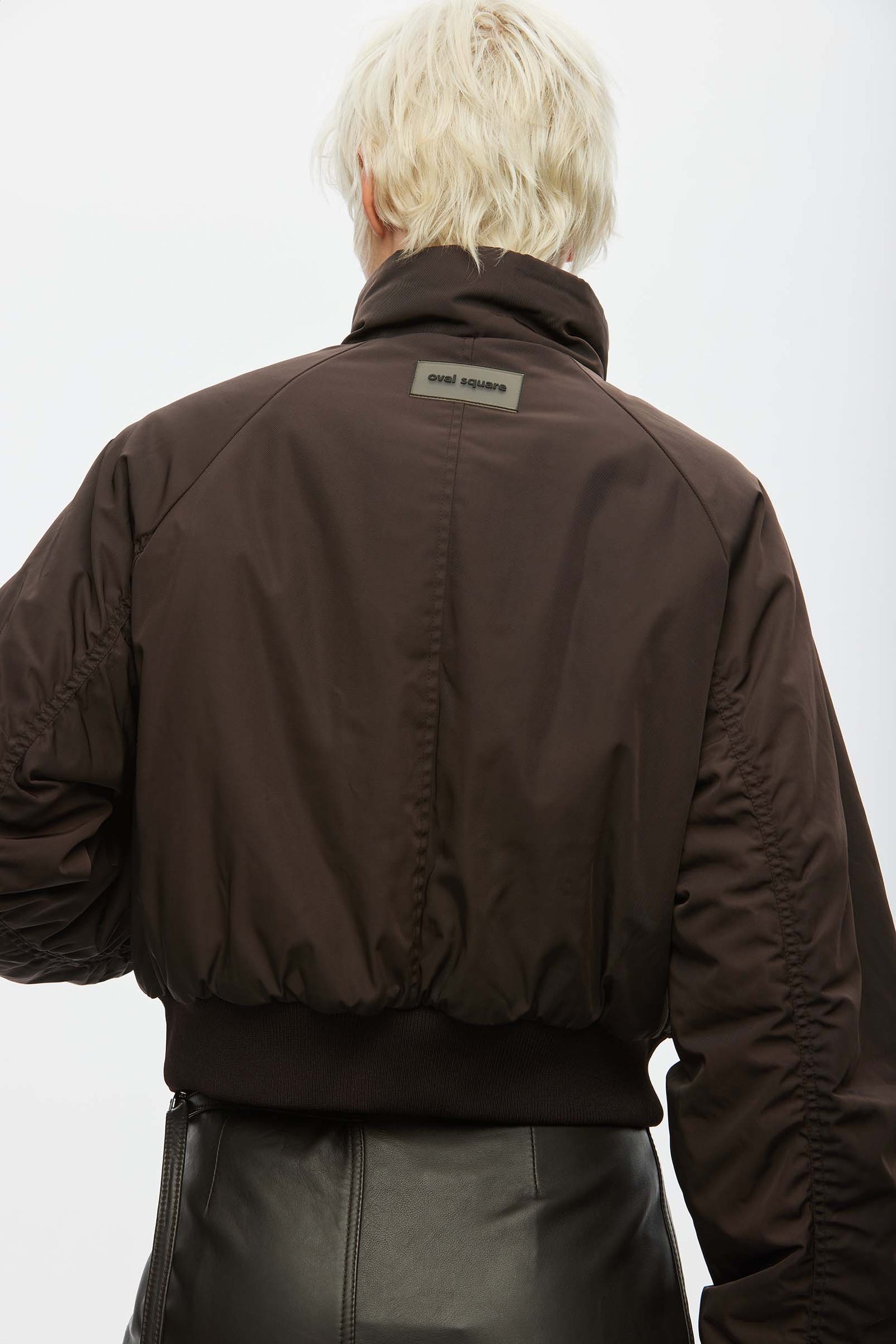 Oval Square Chocolate Alive Bomber Jacket