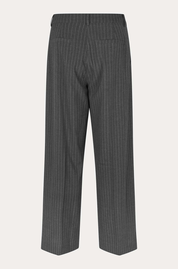 Oval Square Dark Gray Pinstripe Rowy Trousers