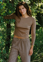 Bebe Chestnut Organic Long Sleeve