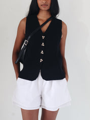 Black Jayce Sweater Vest