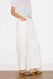 Deiji Studios White Square Pocket Pant