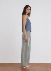 Deiji Studios Sage Grey Pleat Pant