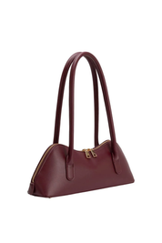 Dakota Burgundy Recycled Vegan Leather Shoulder Bag